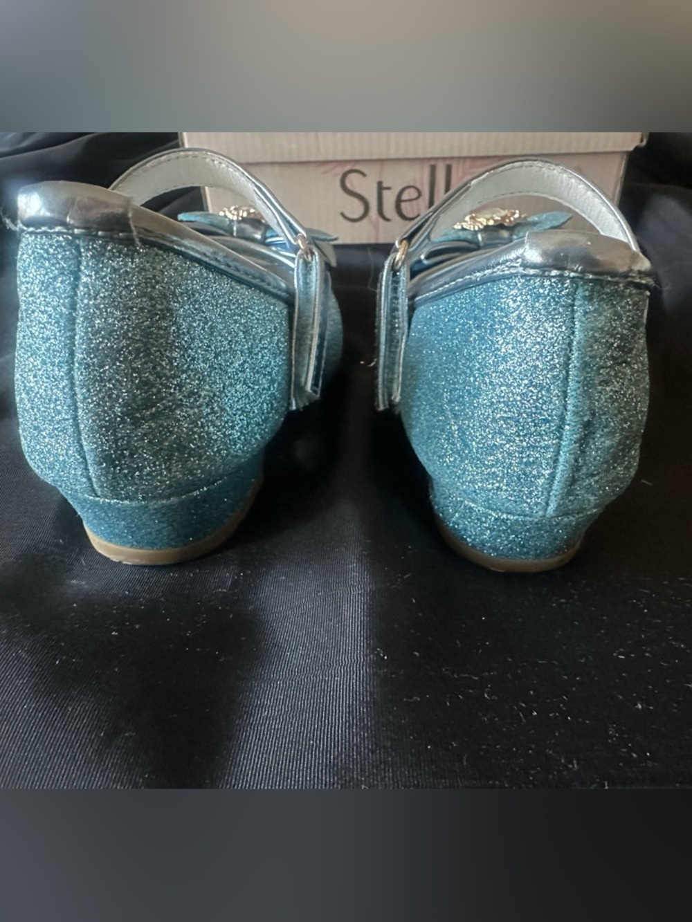Stelle Girls Dress Play Sparkly Elsa Shoes Size 10 - Picture 13 of 16